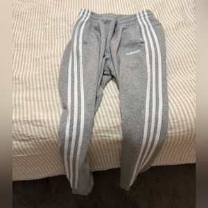 Adidas Women’s Gray Track Stripe Sweatpants - Size Large